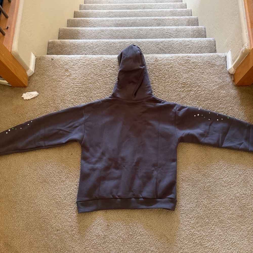 Spyder Gray Hoodie with Green Logo M - Picture 4 of 4